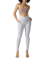 ODODOS Cross Waist Yoga Leggings for Women with