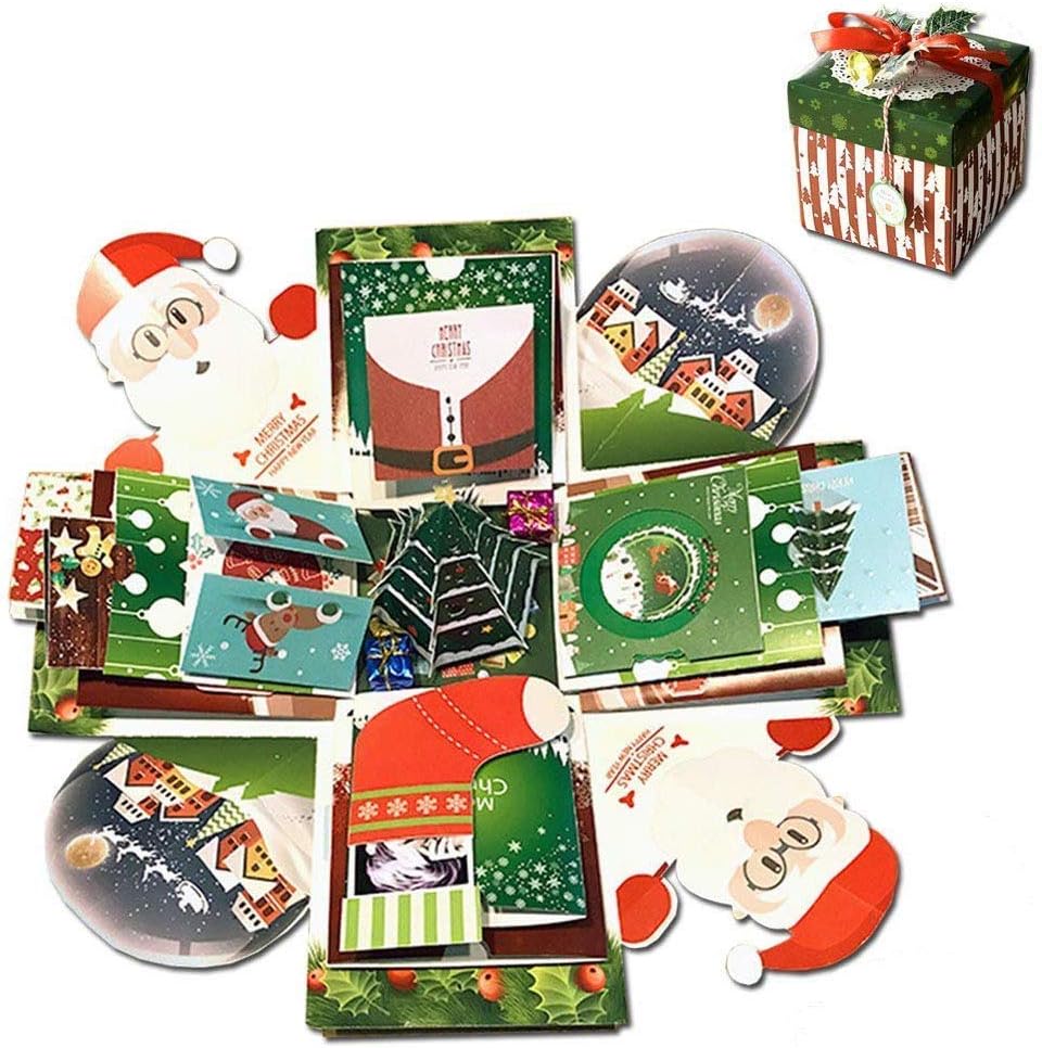 Seenew Creative Explosion Box DIY Handmade Photo Album Scrapbooking Gift Box for Christmas and Surprise Box 17''x17''