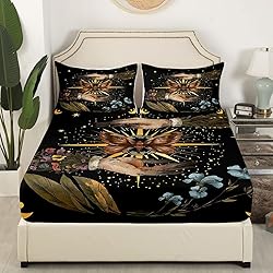 Erosebridal Butterfly Bed Sheets Full,Sparkle