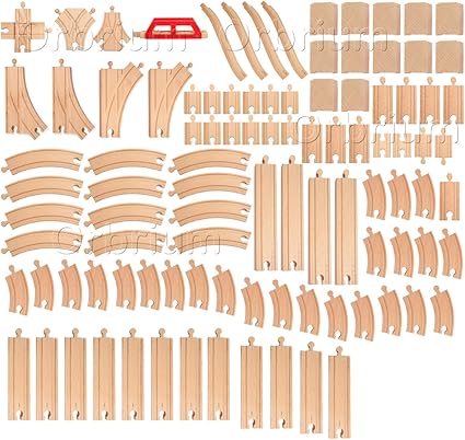 amazon wooden train tracks