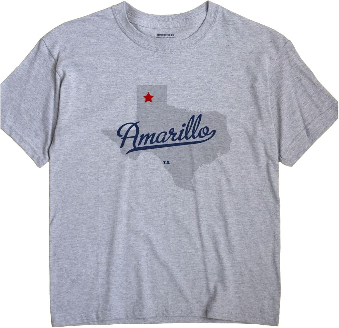 Amarillo Texas T-Shirt MAP