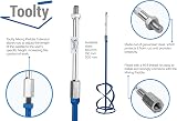 TOOLTY Mixing Paddle Extension Bar M14 Thread Galvanised Steel 200mm DIY view 6