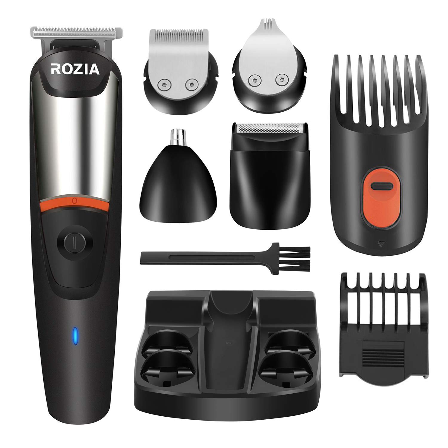 Beard Trimmer for Men 6 In 1 Grooming Kit Nose trimmer Mustache Trimmer Hair Trimmer Precision Trimmer Waterproof Rechargeable