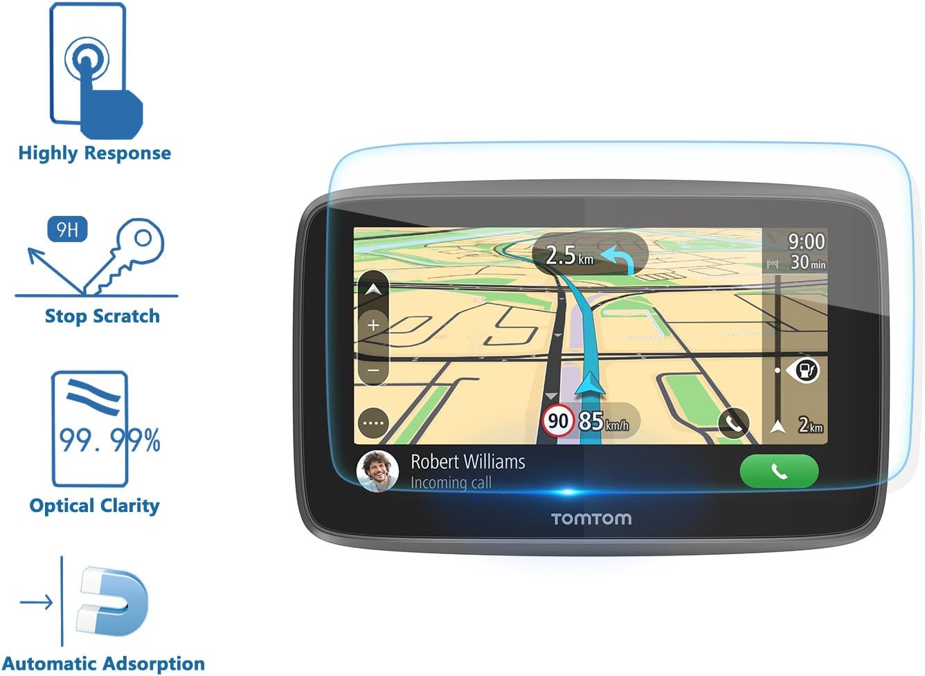 LFOTPP Screen Protector for TomTom Car Sat Nav GO 520 Amazon.co.uk