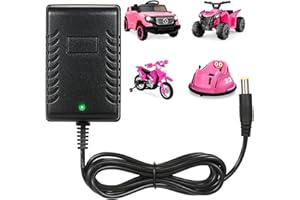 CAKULA 6V Battery Charger for Ride on Toys for Best Choice Products Hello Kitty SUV Kidzone Bumper Huffy Kid Trax Toddi Quad Battery-Powered Ride On Toys Accessories