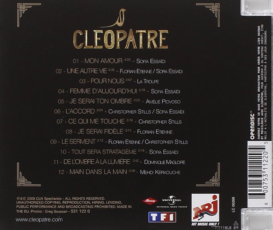 Cleopatre La Derniere Reine D Egypte O C R Cleopatre La Derniere Amazon Com Music