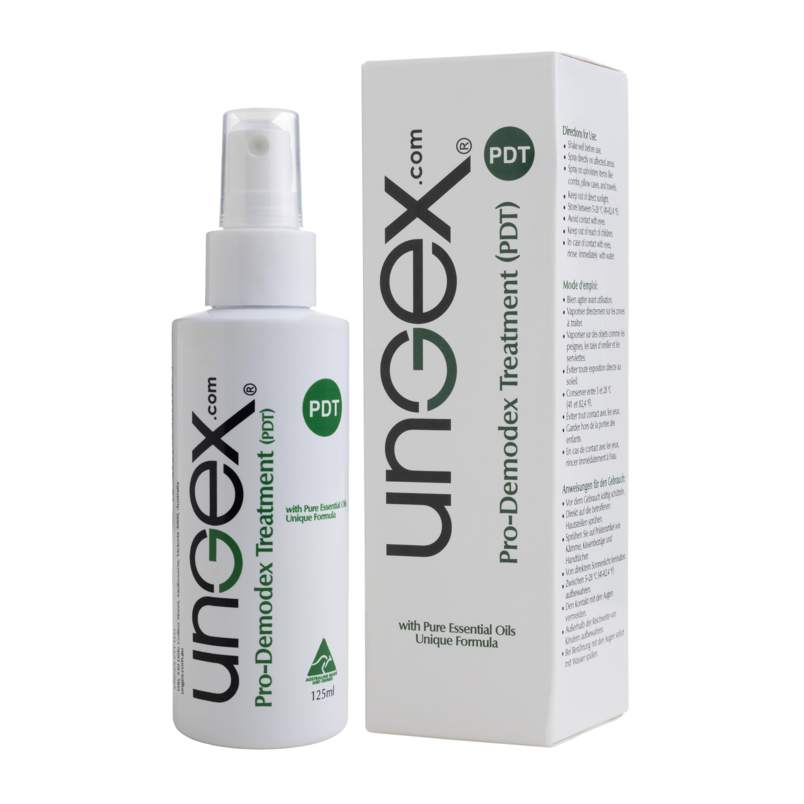 Ungex Pro-Demodex Treatment | Herbal Leave-On Solution for Skin and Scalp Hygiene | Natural Botanical Formula | PDT