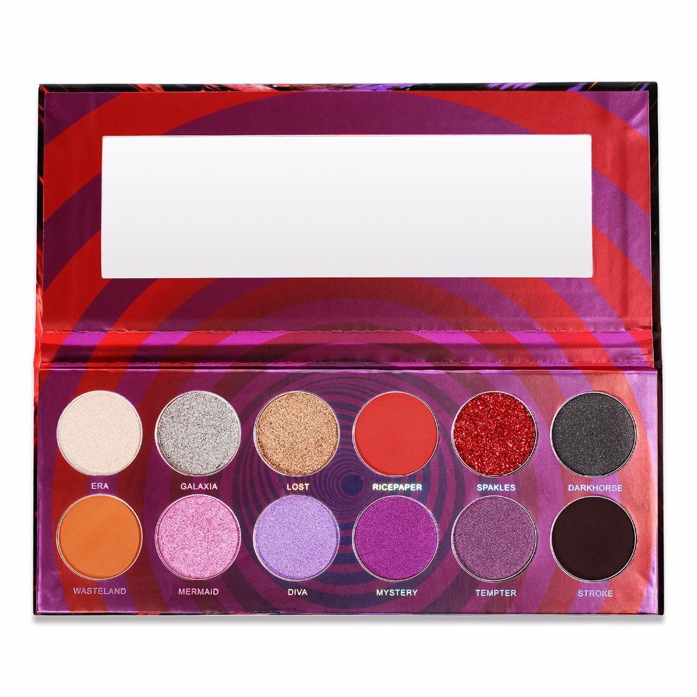 Maelstrom Lidschatten-Palette, DE\'LANCI 35 Farben Smokey Lidschatten Palette Matte Langlebig & Schimmer Warm Farbe Augenschatten Palette Kosmetik Makeup