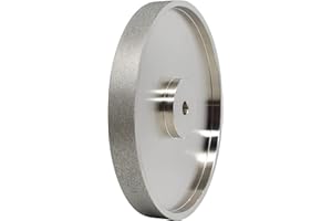 GYTYCATAH CBN Grinding Wheel, Dia 8" x 1" Wide with 1/2" Arbor, Diamond Grinding Wheel for Sharpening High Speed Steel, Grit 180