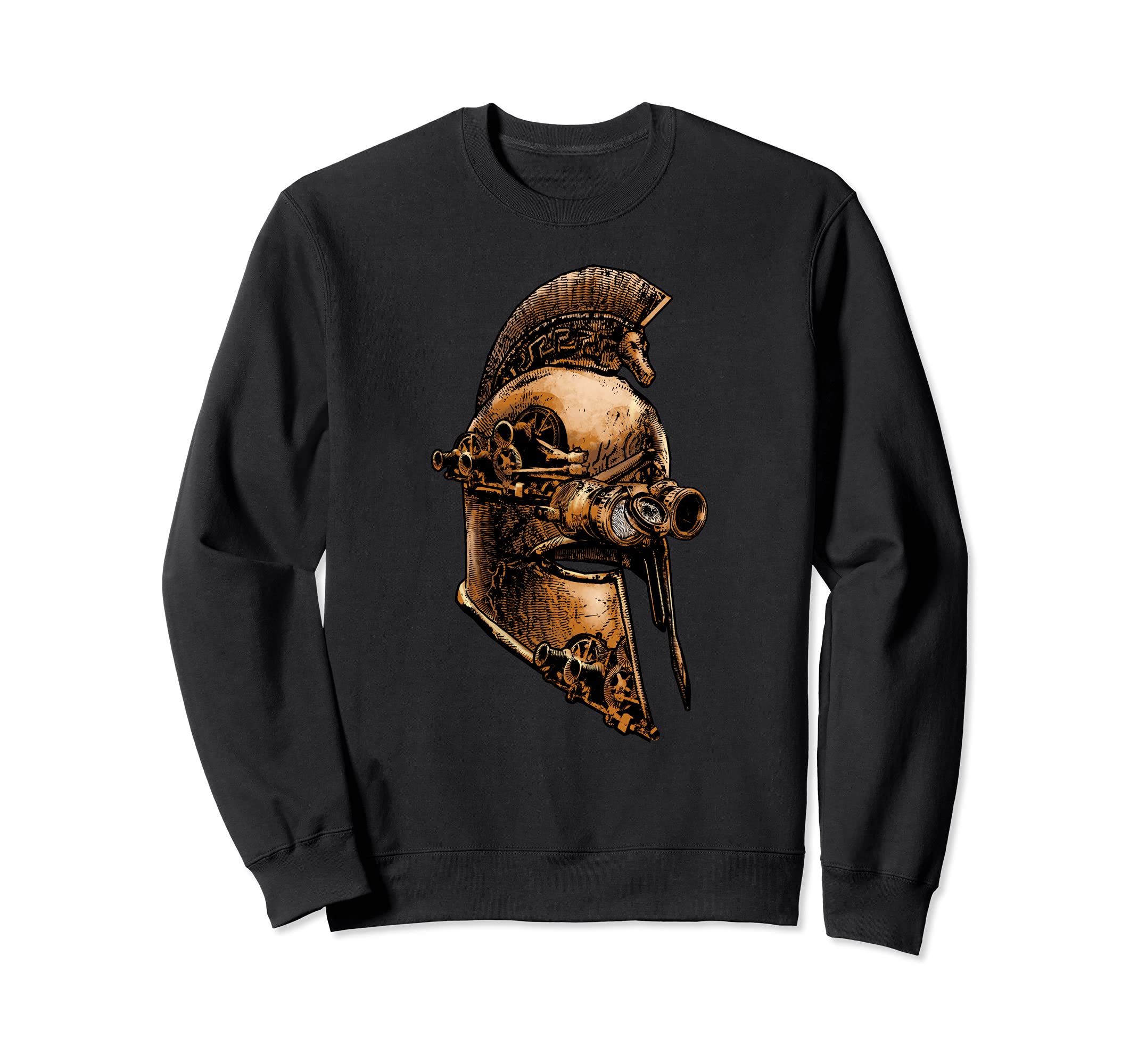 Steampunk Ancient Greek Spartan Warrior Helmet Sweatshirt