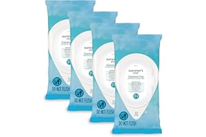 Summer's Eve Fragrance-Free Feminine Wipes, Gentle pH-Balanced Micellar Water Based Formula Helps Control Vaginal Odor, Resealable Packs, 32 Wipes, Pack of 4