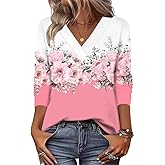 Zeagoo Women Long Sleeve Tops Dressy Casual V Neck Tshirts Basics Tee 2025 Fall Trendy Clothes S-2XL