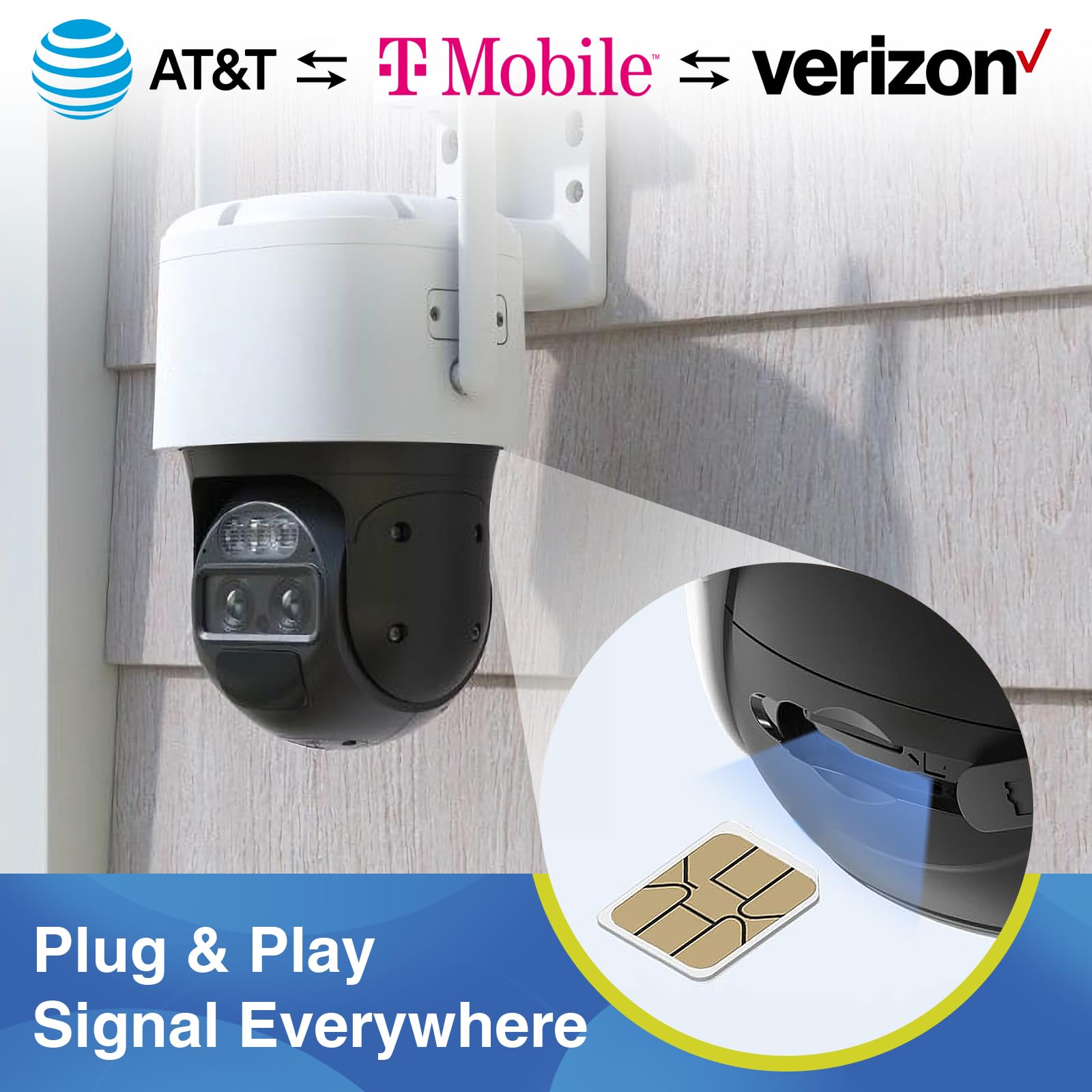 Condition photo showing New/Like New for usa data sim card 12gb 180 days, 4g lte sim card support for 3 network | nano card for unlocked cellular security cameras/router/hotspot wifi/trail camera (activate needed) 12gb180days