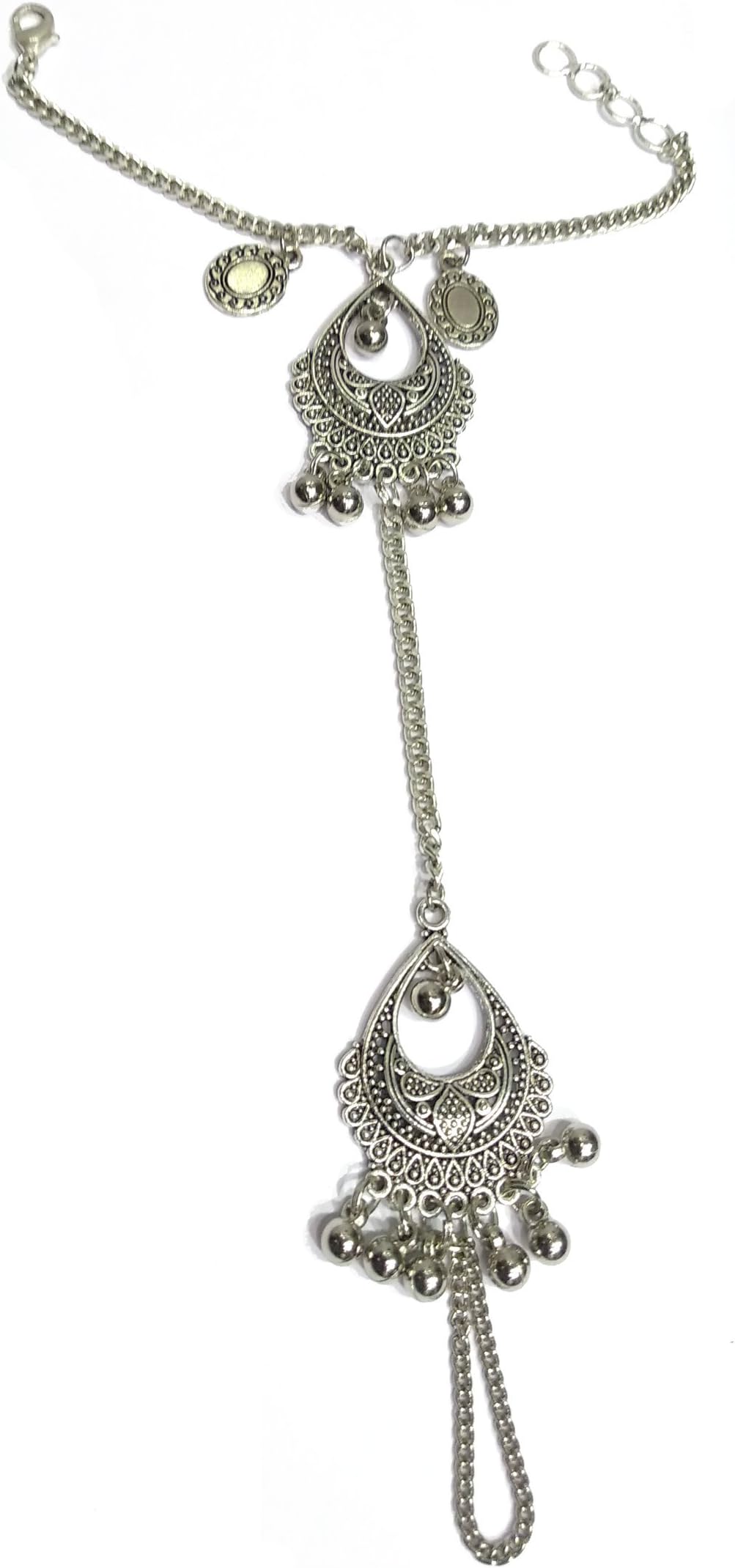 Gurjari Oxidised Ring Braslate