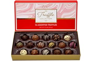 CRAVINGS BY ZOE Gourmet Chocolate Truffle Gift Box | 16 Count | Assorted Gourmet Milk & Dark Chocolate Candy Food Gift Basket Anniversary, Birthday, Get Well, Holiday, Thank You Men Women Mom Her