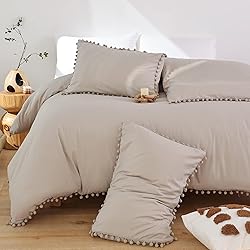 Smoofy Oatmeal Comforter Set King Size 3pcs Boho