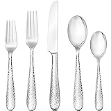 Hudson Essentials 20-Piece Bergamo Hammered 18/10