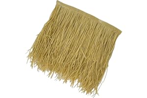 Ｂｅｓｇａ Straw Roof Thatch, Artificial Palm Thatch Roll,Simulation Accs,Decoration, Grass Skirting Roof for Hut Bar Outdoor Gard
