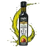 Grove Extra Virgin Avocado Oil - Plant Based, Vegan, Gluten Free, 100% Natural, Cold Pressed, High Smoke Point, 16 Whole Avocados in Every Bottle (8.4oz, 250ml)