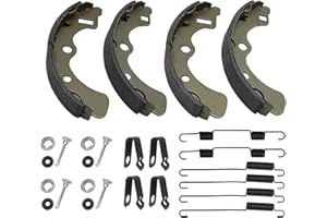 Rear Brake Shoes Springs Pins Left&Right for Kawasaki Mule 3000 3010 3020 4000 4010 KAF620 KAF950 Diesel 2001-2021