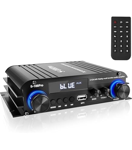 Amazon.com: 2.1 Channel Stereo Audio Amplifier,300Wx2+360W High