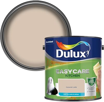 Dulux Easycare Kitchen Matt Emulsion Paint 2.5L Caramel Latte Walls Ceilings