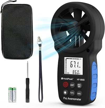 HoldPeak HP-866B Anemometer Handheld Wind Speed Meter with Backlight