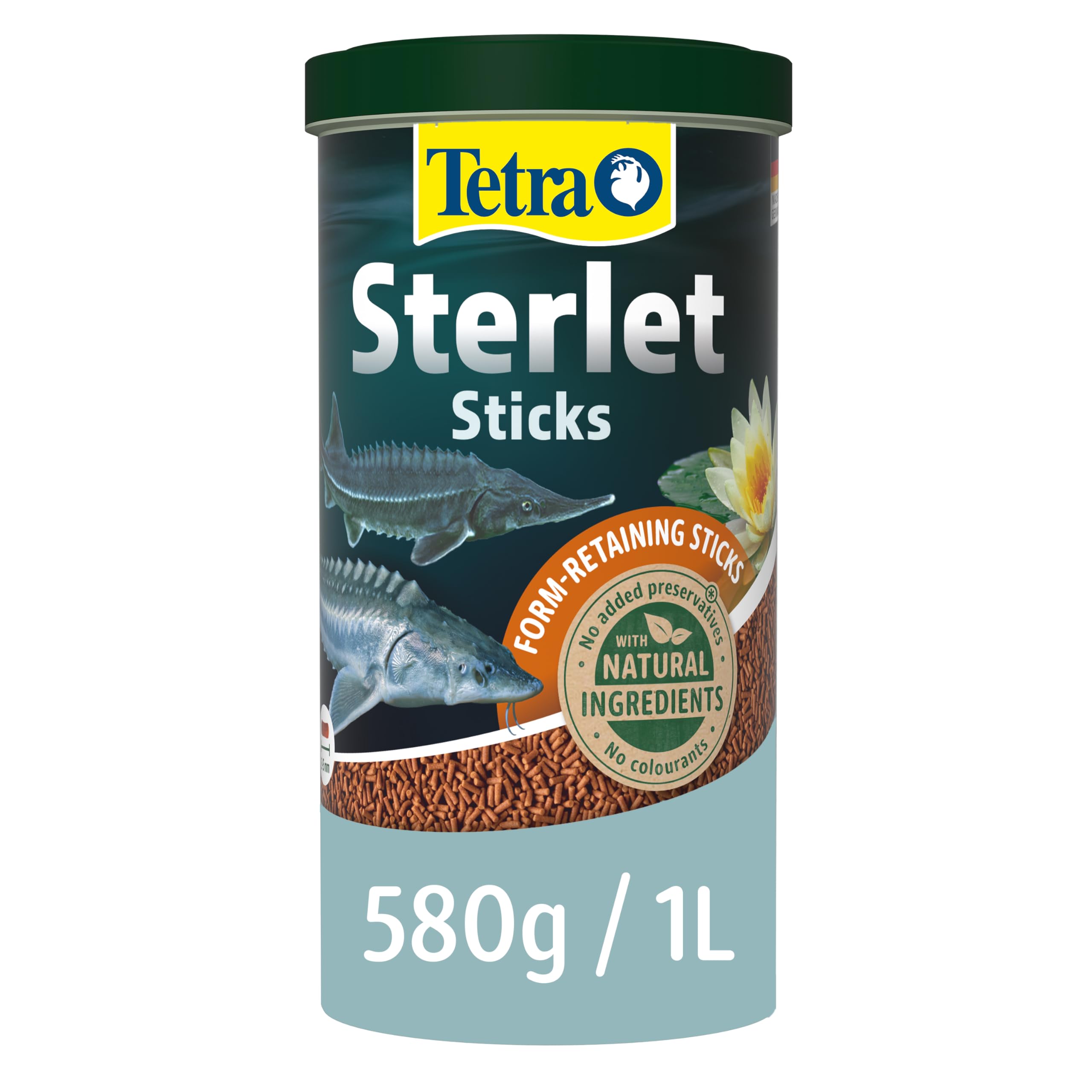 Tetra Sterlet Pond Fish Food Sticks 580g - biologically balanced for sturgeon and sterlets