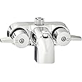Heavy Duty 3 3/8" Centers Chrome Plated Diverter Clawfoot Tub Faucet