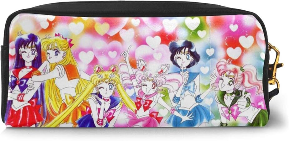 Amazon セーラームーン ペンケース 筆箱 文具収納 ペンシルケース ペンケース ポーチ 化粧ポーチ 軽量 男女兼用 鉛筆ケース ペン袋 ペンケース 文房具 オフィス用品