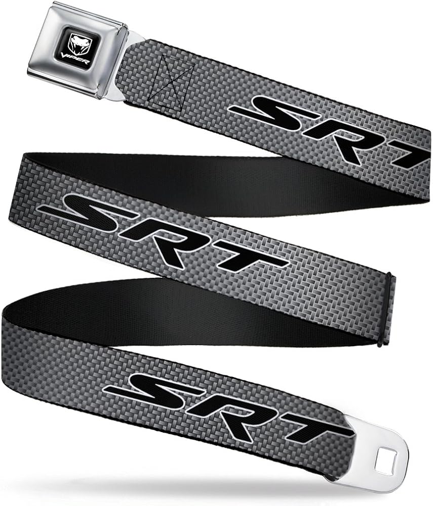 BuckleDown Seatbelt Belt Viper SRT Hellcat Regular at Amazon Men’s