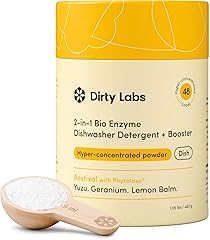 Dirty Labs | Dishwasher Detergent and Booster | Aestival Scent | 48 Loads (1 lb) | Ultra Clean, Spot Free, Quick Wash Optimiz