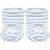 Creative Knitwear College Baby Striped Bootie Sock - Team Logo, Multiple Colors, Unisex (Newborn - 6 Months)