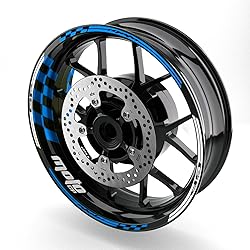 MC MOTOPARTS 17 inch Wheel Rim Stickers Decals Tape
