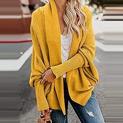 Ladies Sweaters Black 3/4 Sleeve Cardigan for Women