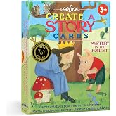 eeBoo Mystery in the Forest Create a Story Pre-Literacy Cards, Ages 3+ | Illustrated prompts spark verbal storytelling, narrative sequencing &amp; imagination. Endless creative combinations and play
