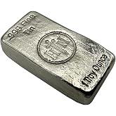 1 oz 99.9% Pure Tin Ingot &ndash; Hand Poured Tin Metal Bullion Bar - Collectible Element for Display, Science Experiments, Soldering or Paperweight