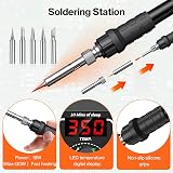 Preciva 926 Soldering Station 130W 90-480C with 5 Tips UK Plug view 5