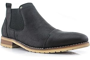 Ferro Aldo Men's Chelsea Boots | Pull-On Ankle Boot in Plain Toe, Cap Toe & Wingtip Brogue Styles | For Casual, Dress, Work & Formal Events