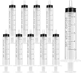 OFFCUP 5ml Plastic Syringes 10pcs No Needle Luer Slip Tip Liquid Measuring