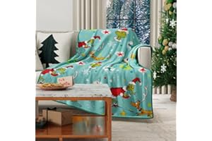 Franco Collectibles The Grinch by Dr. Seuss Holiday Christmas Super Soft Cozy Plush Throw, 40 in x 50 in, (Officially Licensed Product)