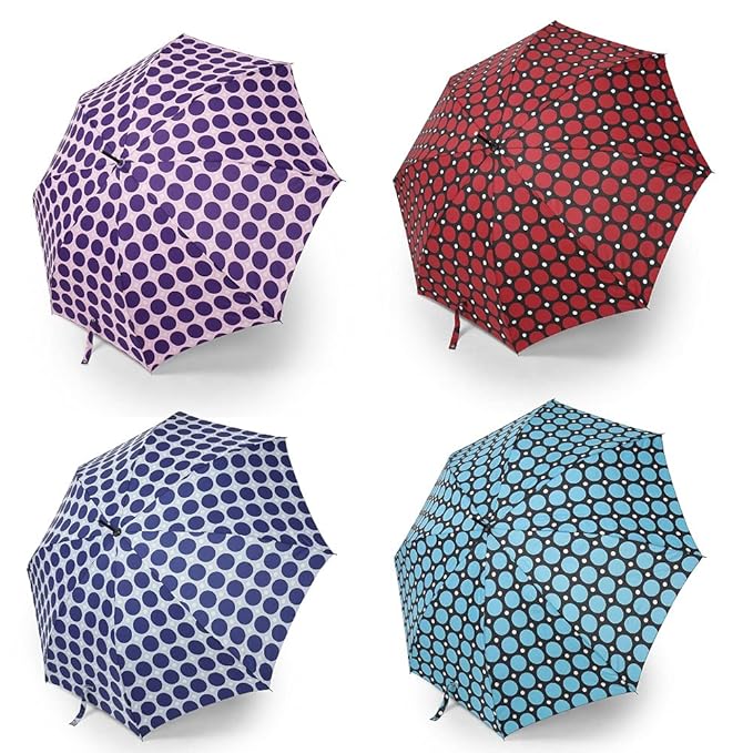 Fancy Designer Umbrella Online Windproof Umbrella Dot Printed Umbrella (Blue) Amazon.in