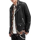 AllSaints Men's Jacket Milo Biker Black XS
