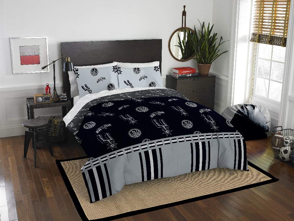 Amazon Com Hnu Nba San Antonio Spurs Full Comforter Set