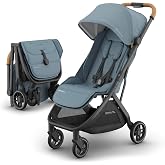 UPPAbaby Minu V3 Travel Stroller - Lightweight &amp; Compact - Dillan | Lightweight at 16 lbs, fits in overhead bins, able to be used from birth , large basket holds up to 20 lbs