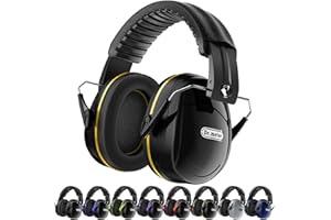 Dr.meter Noise Cancelling Headphones for Adults, SNR 31dB Ear Muffs for Kids Autism Sensory, Hearing Protection Ear Muffs for