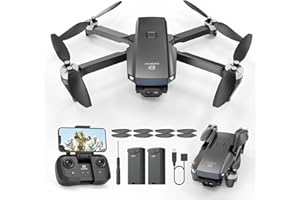 DEERC Drone with Camera 1080P, D20S Mini Drones for Kids Adults Beginner; Foldable RC Quadcopter with Brushless Motor, 2 Batt