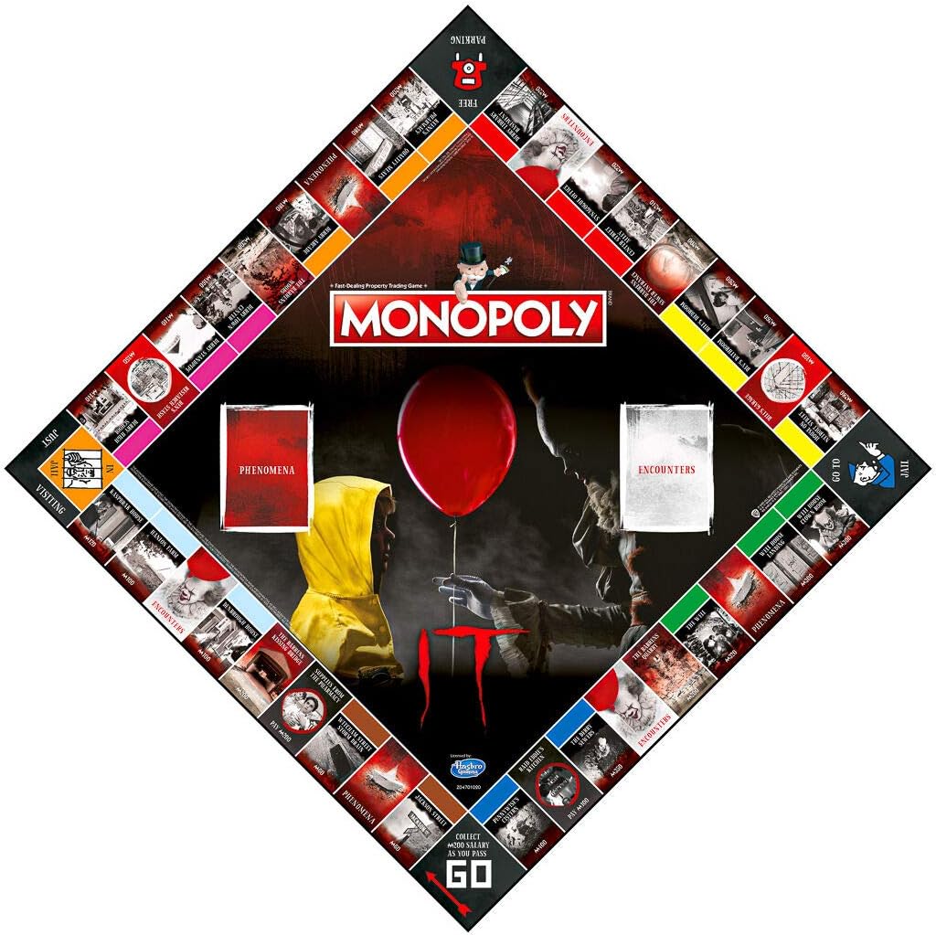 Winning Moves Stephen King's IT Monopoly Board Game, Ages 17 and up (WM00732-EN1-6), Multicolor, Medium - Image 4