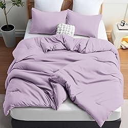 CozyLux Lavender Purple Comforter Set King Size, 3