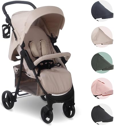 My Babiie MB30 Pushchair Oatmeal Birth to 4 Years 22kg Large Basket
